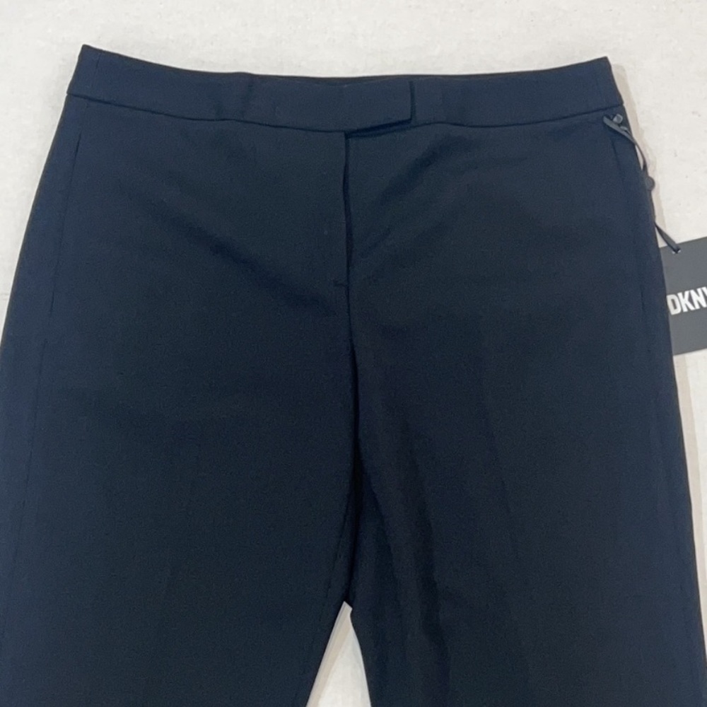 DKNY Black Minimalist slim-fit Cropped pants size 6 - Picture 4 of 12